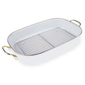 Calypso Basics Roaster Pan with Rack in White