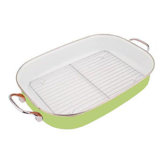 Calypso Basics Roaster Pan with Rack in Lime