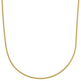 Caribe Gold 14k Gold over Silver Snake Chain