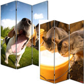 Foto-Paravent "Hund / Katze"