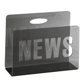 Zeitungsst&auml;nder in Schwarz