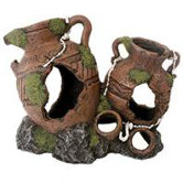 9.5" H Design Elements Ancient Urn Aquarium Ornament