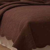 French Tile Twin Bedspread in Chocolate