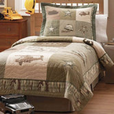 Alpha Bravo Charlie Quilt with Shams