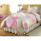 Julia Quilt with Pillow Sham, Sheet Set, Valance, and Pillow