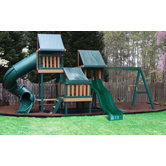 Congo Monkey Playsystem #4 with Swing Beam in Green / Brown