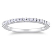 White Gold Round Cut Diamond Eternity Ring