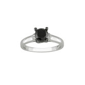 White Gold Round Cut Diamond Solitaire Ring