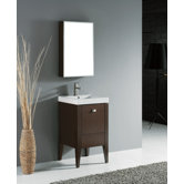 Andora 20" Bathroom Vanity Set in Walnut