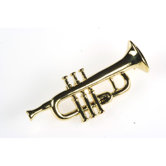 Trumpet Stick Pin in Gold