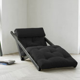 Fresh Futon Figo with Wenge Frame in Black