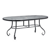 Ramsgate Oval Obscure Glass Dining Table