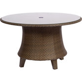 Del Cristo Round Umbrella Dining Table