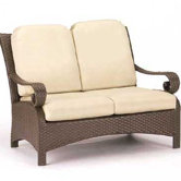 Carlton Wicker Loveseat with Cushions