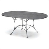 Mesh Top Set-Up Oval Dining Table