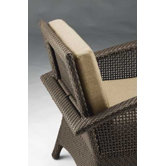 Trinidad Wicker Barrel Dining Arm Chair with Cushion