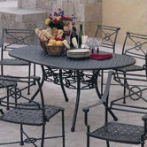 Delphi Oval Cast Top Dining Table