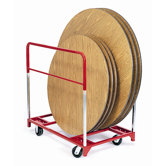 Round Folding Table Mover with 2 Fixed and 2 Swivel 5" Phenolic Casters