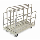 Heavy Duty Cross - Braced Panel / Sheet Mover 6 " Phenolic Casters, 2 Fixed, 2 Swivel