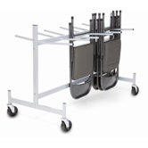 Half Size Hanging Folded Chair Storage Truck