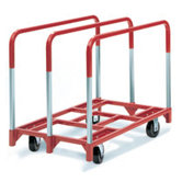 Panel Mover 6" Phenolic Casters, All Swivel, 3 Standard Uprights
