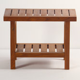 Spa Teak Shower Bench with Shelf