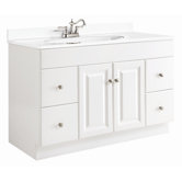 Wyndham 48" x 21" Double Door Vanity with Granite Top