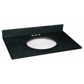37" x 22" Granite Single Bowl Top