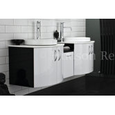 Carbon Basin and Cabinet in Black and White