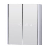 Lux 2 Door Mirror Cabinet in High Gloss White