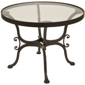 Ashbury 24" Round Glass Side Table