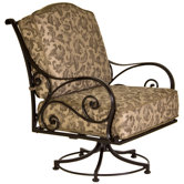 Ashbury Swivel Rocker Club Chair with Cushion