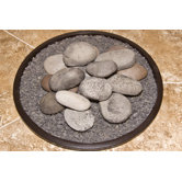 Casual Fireside Hi-Heat Ceramic Rock Kit with Lava Granules