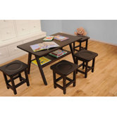 Drew Playtime Kids' Table and Stool Set