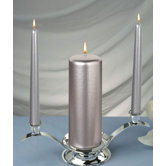 Elegant Unity Pillar Candles (Set of 3)