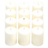 White Unscented Votive Candles - Set of 36