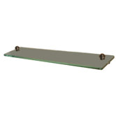 South Beach Single Glass Shelf