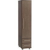 New York Half Robe Wardrobe with 2 Drawers