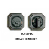 Contemporary Deadbolt in Bronze