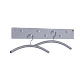 70cm Wandgarderobe aus pulverbeschichtetem Stahlrohr