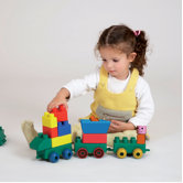 Mini Edu Block Toy Train