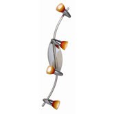 Lord 4 Light Track Light in Chrome and Nickel Matte