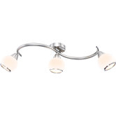 Denim 3 Light Track Light in Nickel Matte