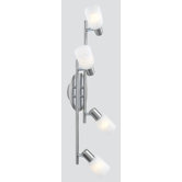 Kati 4 Light Track Light in Chrome and Nickel Matte