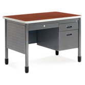 Executive Series Sales Computer Desk with Center Drawer