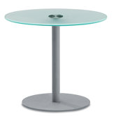 Net Series Table in Frosted Glass