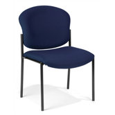 Fabric Armless Stacking Chair