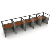Privacy Station Panel System 1x5 Configuration