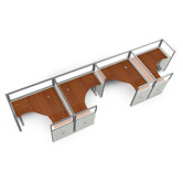Workstation Panel System 1x4 Configuration