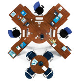 72" x 24" L-shaped Workstation